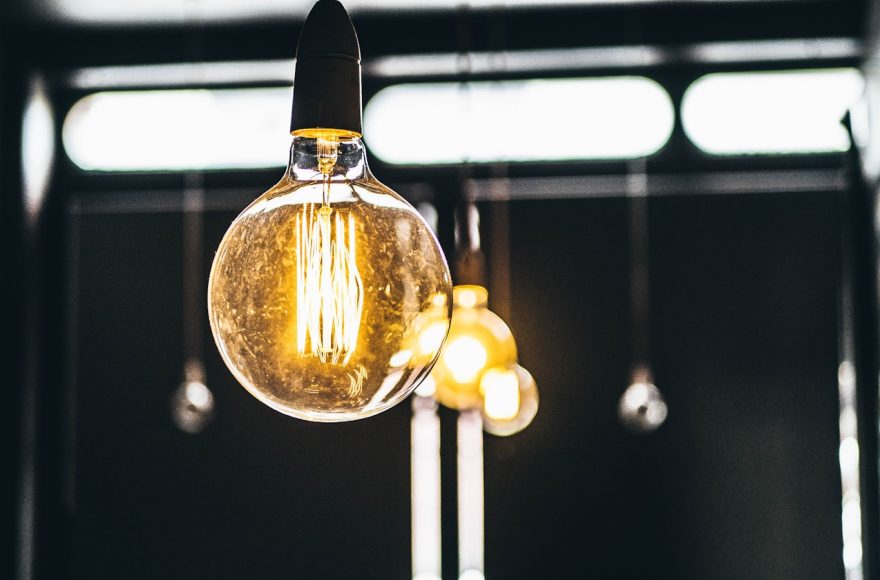 tilt shift lens photography of clear glass bulb
